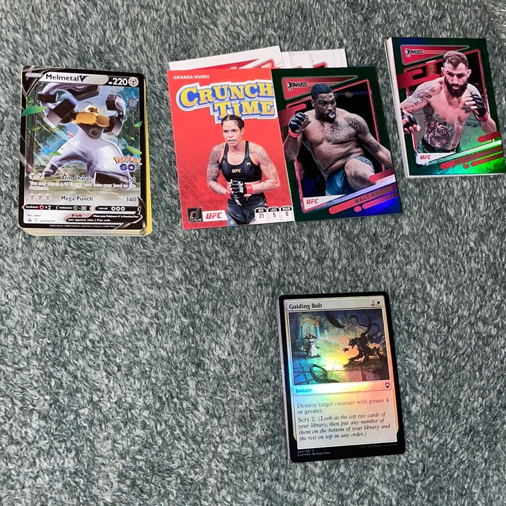60 RARE POKÉMON CARDS. 60 RARE POKÉMON CARDS. 100 super RARE DONRUSS UFC CARDS